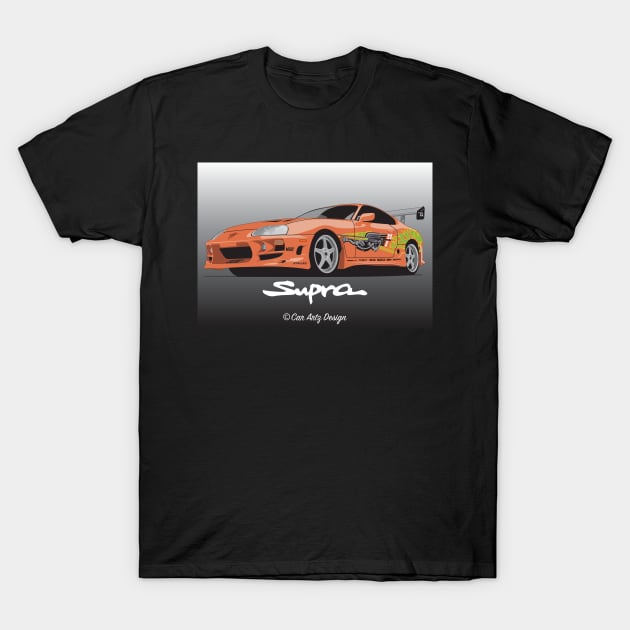 Supra (Fast & Furious) T-Shirt by Car-Artz-Design